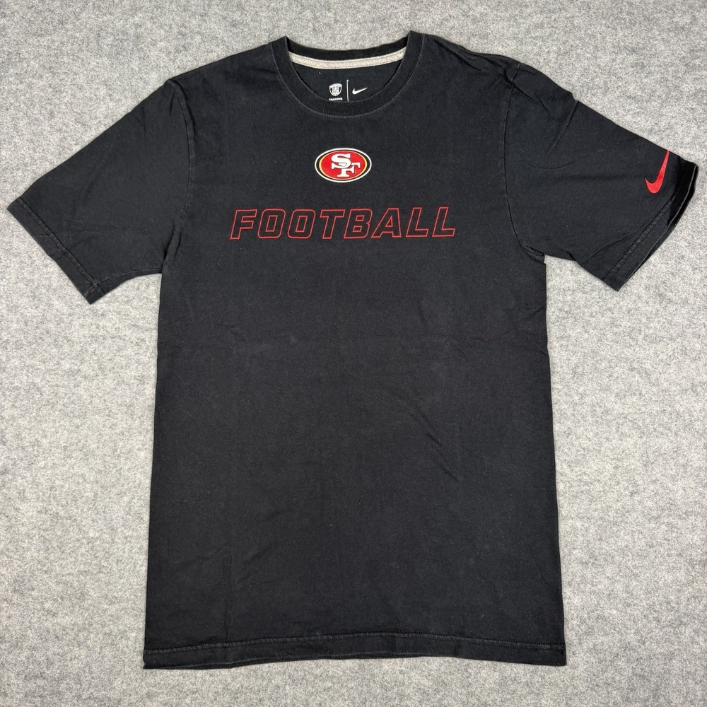 Nike San Francisco 49ers NFL Football Training T-Shirt Black Mens Small S Tee